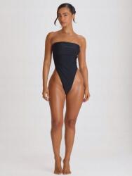 Shein Fekete Egyrészes Fürdőruha Sima Lycra M 1MA