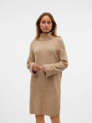 VERO MODA Bézs Ruha Pulóver Garbóval És Hosszú Ujjú L 7AA