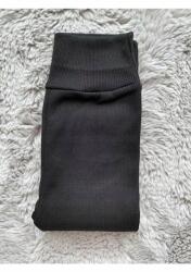 Sima Fekete Leggings Magas Derekú, Bordázott S/m 5IA (DCY-000000021113/Siyah)