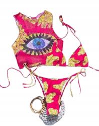Shein Női Fürdőruha Bikini Kétrészes Felsővel M 9G