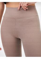 Sima Női Leggings Magas Derék Bézs Bordázott S 5IA (BIKERTYTKHV001/VIZON)