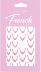 NANI francia manikűr sablonok, 23 db - Glitter Pink