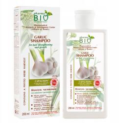 Pharma Bio Fokhagymás sampon hajhullás ellen, hajhagymákat erősítő, 200 ml (4823080000052)