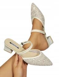 Shein Elegáns Női Bebújós Flip-flop Papucs Bézs 39, 5 L5O