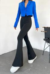  Fekete Harang Leggings Magas Derekú Sima XL 5IA (5529/Siyah)