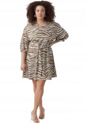 VERO MODA Ruha Plus Size Zebra Mintával És 50 J9B Övvel (10292459)