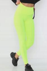  Női Neon Leggings Foltvarrás Hatással Magas Derék M 5IA (STK744/Yeşil Açk)
