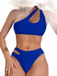  Kétrészes Fürdőruha Bikini Kék Aszimmetrikus M 1LA (sz25022471400960344-M)