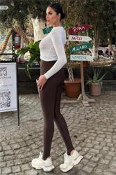 Sima Illeszkedő Női Leggings Minimalista Stílusban L 5IA