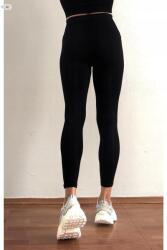 Sima Fekete Női Sport Leggings Minimal M/L 5IA