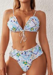 Shein Úszó Bikini Jelmez Többszínű M-es Mintával