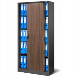 JAN NOWAK Irodai szekrény fém Loft Eco Design Jan Nowak Kuba Antracit Dió (1384)