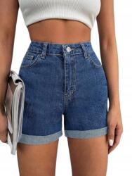 Shein Női Farmer Rövidnadrág Sötétkék 36 1HA