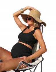 Shein Fekete Fürdőszett Állítható Vállpántokkal Maternity M 1JA