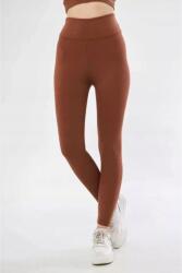 Sima Női Leggings Magas Derék Csokoládé Színben XL 5IA (TDF-TYTR-5982/Kahve)