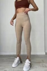 Sima Bézs Leggings Kivágásokkal A Nadrágszáron S 5IA (svyrtmaçlfitilli/taş rengi)