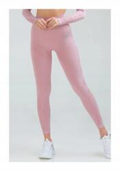  Rózsaszín Női Leggings Áttört Mintával Magas Derék S 5IA (SSD-0004/Bebe Pembesi)
