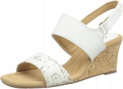 Clarks Női Szandál Fehér, 42-ES J6A Pántos Mintával