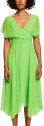 Esprit Zöld Chiffon Ruha MIDI Boríték XL 7FA