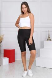  Fekete Sima Magas Derekú Kerékpáros Leggings XL 5IA (GMS58114-14/SIYAH)