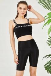  Fekete Sima Magas Derekú Kerékpáros Leggings 3XL 5IA (barpotayt5/Siyah)
