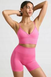Sima Rózsaszín Rövid Szárú Leggings Magas Derék L 5IA (911050/Scak Pembe)
