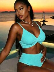 Shein Alsó Bikini Menta Textúra Nyári Kényelmes M 1MA