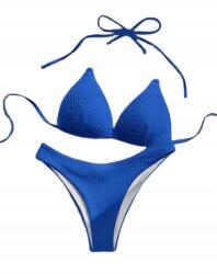 Shein Kék Kétrészes Fürdőruha Dekoratív Gyöngyökkel M 1HA