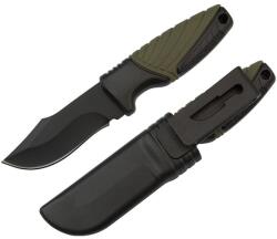 Depox Cutit de drumetie DEPOX®, Adventure Touring, otel inoxidabil, 16.5 cm, negru, teaca inclusa (3013)