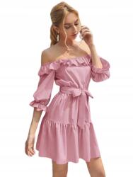 Shein Ruha Nyári Spanyol Rózsaszín Mini 40/42 Lfm
