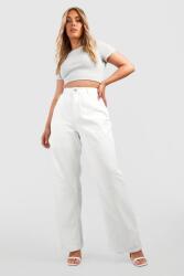Boohoo KC07213 Boohoo Egyszerű, Magas Derékú Farmernadrág Plus Size (19) 56