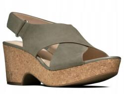 Clarks Női Tépőzáras Khaki Szandál 41-ES