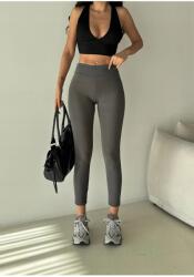 Sima Női Leggings Magas Derék Szürke Kényelmes L 5IA (kl12/Siyah)