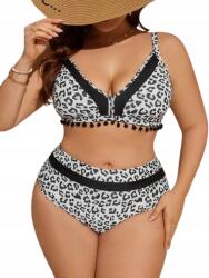  Plus Size Női Bikini Fürdőruha Mintás 46-OS