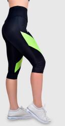  Női Leggings Fekete, Neon Betétekkel 3/4 Xxs 5IA (HLV2102/SIYAH/YEŞIL)