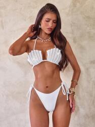 Shein Ecru Push Up Melltartó Gyöngyházfényű Kosarakkal 1MA