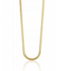 Ecarla 14k aranyozott nemesacél nyaklánc, 3mm damil NST2308