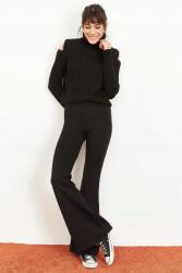  Hosszú Fekete Mintás Női Leggings L 5HA (1008W1014)