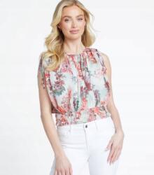Guess Virágmintás Női Felső Fodros Sima Xs Gga