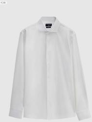 D'S Damat Sima Fehér Férfi Slim Fit Alkalmi Ing S 5IA