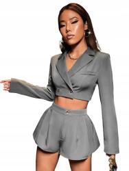 Shein Rövidnadrág Szürke Elegáns 38 1JH