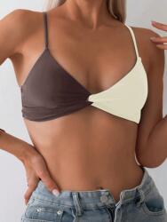 Shein Kétszínű Bikini Felső Állítható Vállpántokkal M 1MA
