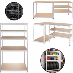  Tárolószekrény Pako Ezüst 180x100x60 5 Polc 1000 Kg Pako (Regał magazynowy - 180x100x60 Bigstren)