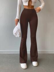 Shein Barna Leggings Magas Derékkal És Hosszú Szárrésszel L 1MA
