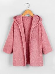 Shein HC31109 Shein Rózsaszín Könnyű Kapucnis Szőrme (20) 128