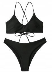 Shein Bikini Fürdőruha Kétrészes Női Fekete L 1JB