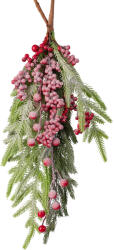 Valex Decor Csillámos, deres hatású bogyós fenyő függődísz, 50 cm magas (AF235-01)