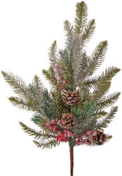 Valex Decor Dekorációs karácsonyi ág, tobozokkal és bogyókkal, 52 cm magas (AF231-01)