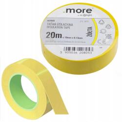 ECO Light Szigetelőszalag strapabíró ragasztó 19 mm x 0, 13 mm sárga 20m 1 db (M20805)