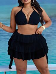  Shein Fekete Megkötős Fürdőruha Melltartó Plus Size 46 1MA